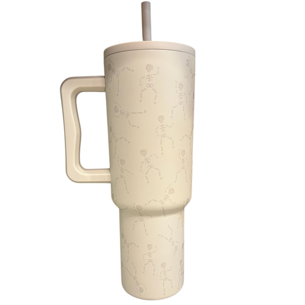Simple Modern Halloween Skeletons Tumbler 40oz